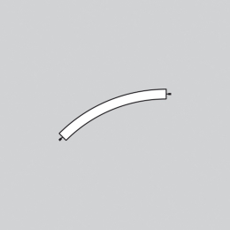 Wall lamp Artemide 2143010A Alphabet of light system - Wall/Ceiling - Curved - 45° - 3000K - Terminal Right - Powered