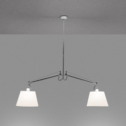 Pendant lamp Artemide 0630010A Tolomeo Basculante Suspension 2 Bracci