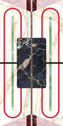 Cedit Chimera Dec.Emp.Bianco Glo 6Mm 60X120R  769480