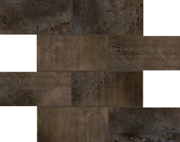 Floor gres Flowtech Aged Bronze Nat.6Mm 7,5X15 Mur. 756622