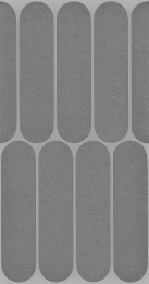 Italgraniti Nuances Antracite Mos.Ovale 19,5X37  NU03MOV