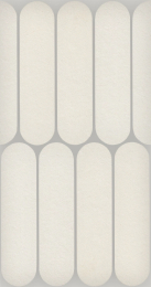 Italgraniti Nuances Bianco Mos.Ovale 19,5X37  NU01MOV