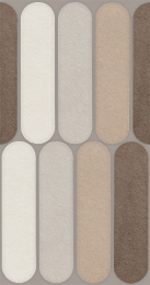 Italgraniti Nuances Mos.Ovale Mix Caldo 1 19,5X37  NU00MOVC1