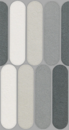 Italgraniti Nuances Mos.Ovale Mix Freddo 1 19,5X37  NU00MOVF1