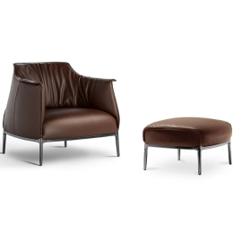 Archibald King Ottoman Poltrona Frau