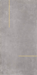 Bardelli Lines 1B (Grigio Flat + Listello Ottone) L1B120O 60X120  LINES_1_B_L1B120O