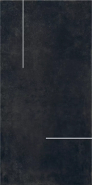 Bardelli Lines 3B (Nero Flat + Listello Acciaio) L3B120A 60X120  LINES_3_B_L3B120A