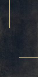 Bardelli Lines 3B (Nero Flat + Listello Ottone) L3B120O 60X120  LINES_3_B_L3B120O