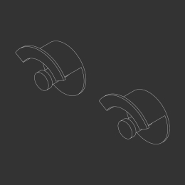 Pair of hooks CEADESIGN LTZ100