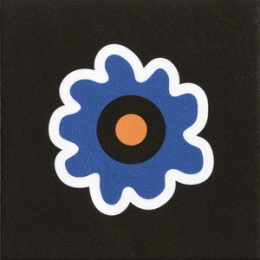 Mutina Marghe Flower Black 20,5X20,5  NDM52