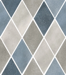 CIR MOS.ROMBO MIX BLUE  25X25 1069905