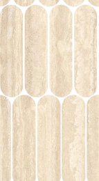 Marazzi Mystone Travertino Classico Lux Mosaico Ovale M9PH