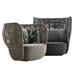 Outdoor armchair B&B Italia Bay1
