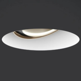 Più piano in pure - Plafonnier lentille noire brillante et tube blanc mat