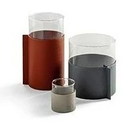 Leather Pot vase Poltrona Frau The Objects - Leather Pot