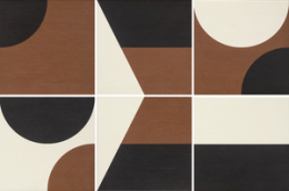 Mutina Puzzle Comb Graphic Creta 25X25  BOZCM34