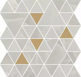 Refin Prestigio Onyx Grey Mosaico T Lucido R. 30X30  NZ92