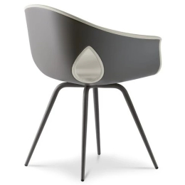 Small armchair with metal legs Poltrona Frau Ginger Ale