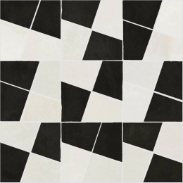 Marazzi Zellige Gesso + Carbone Mosaico Lux M8WH