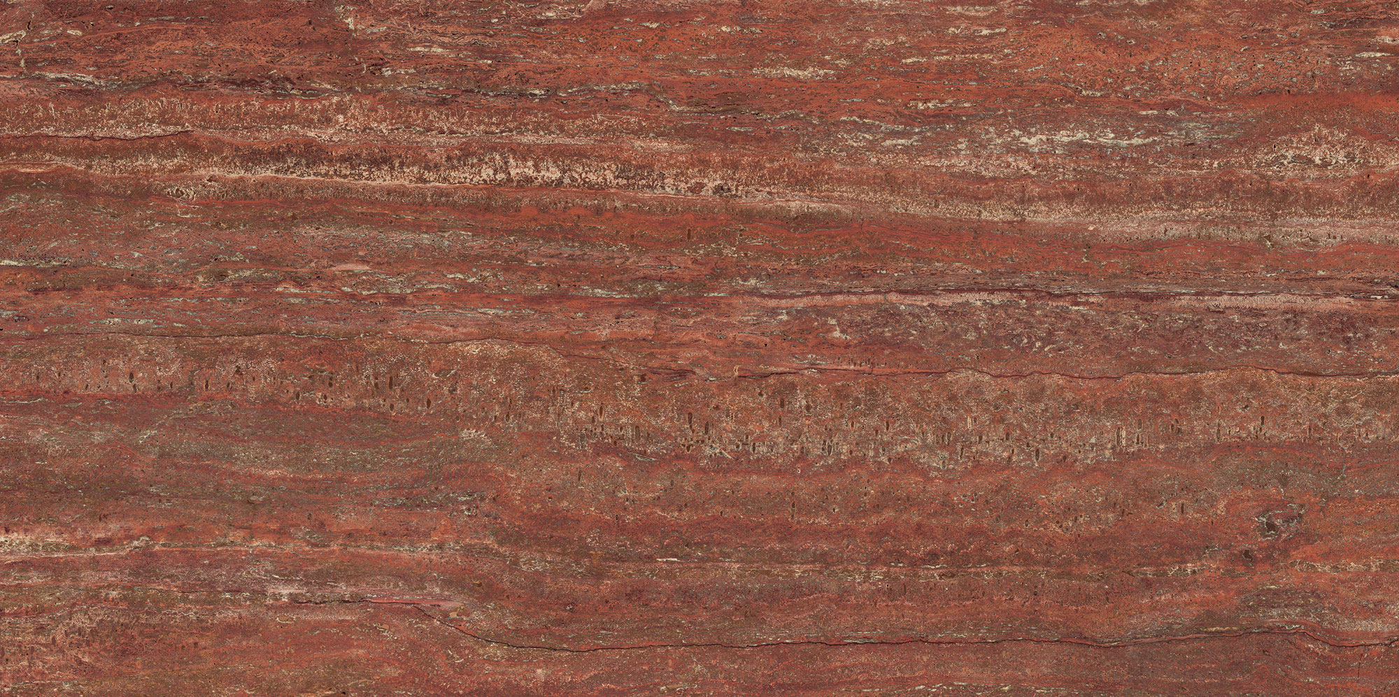 Italgraniti Travertino Rosso Vein Cut Sq. 160X80 TR07GA