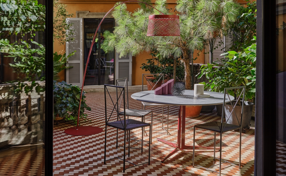 Stuhl für draußen FlexForm Moka