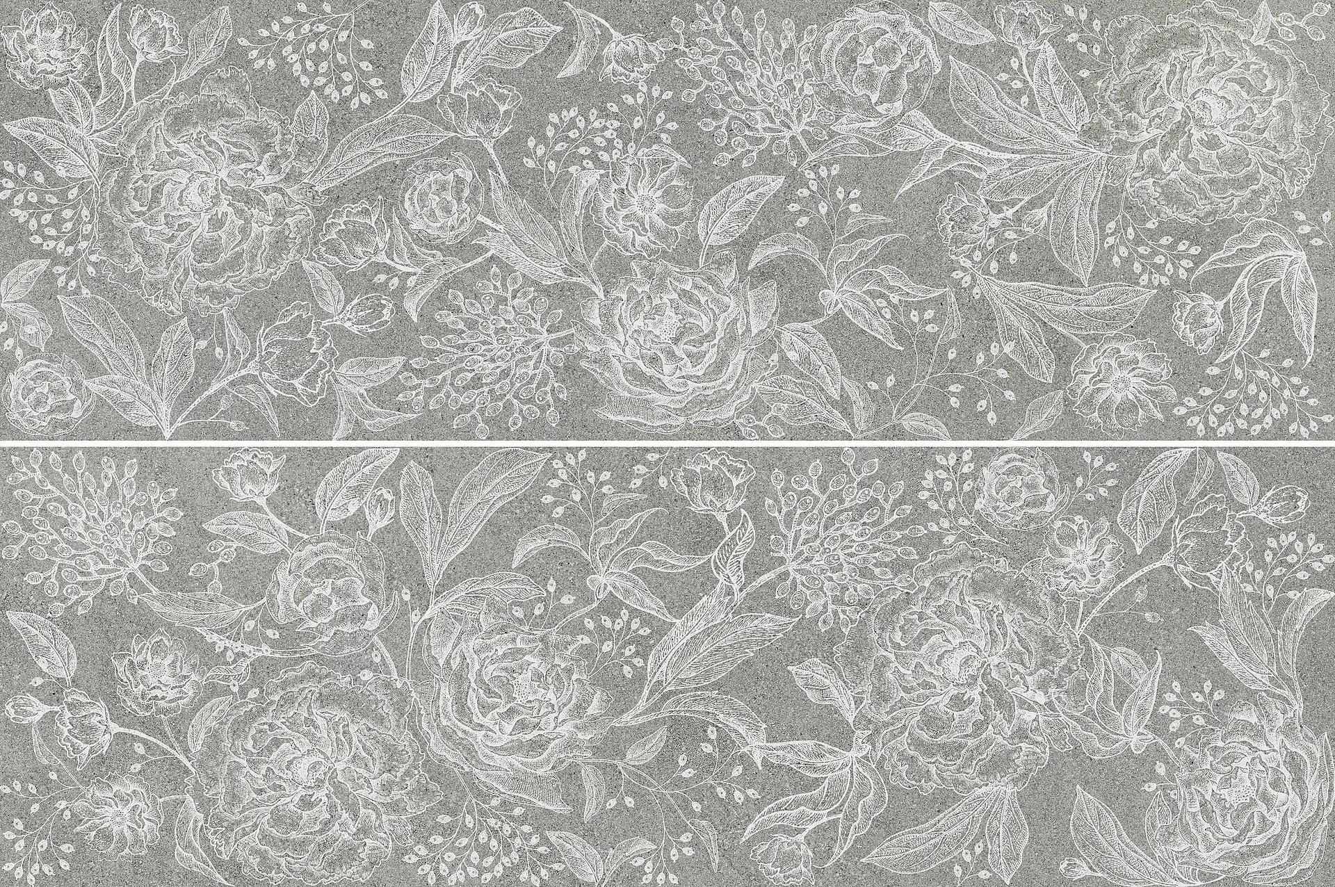 Marazzi Naturalia Decoro Incisione Grigio Touch MENN