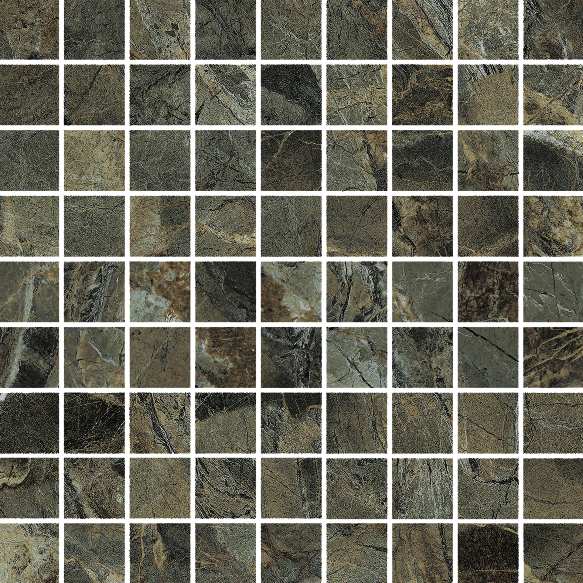 Marazzi Allmarble Verde Borgogna Mosaico Lux MEZ7