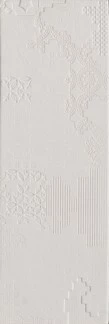 Mutina Patchwork Relief Bianco 18X54 PUBP01