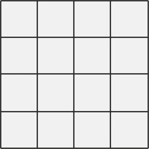 Mutina Din White Glossy 7,4X7,4 Rete 30,2X30,2 KGDG51