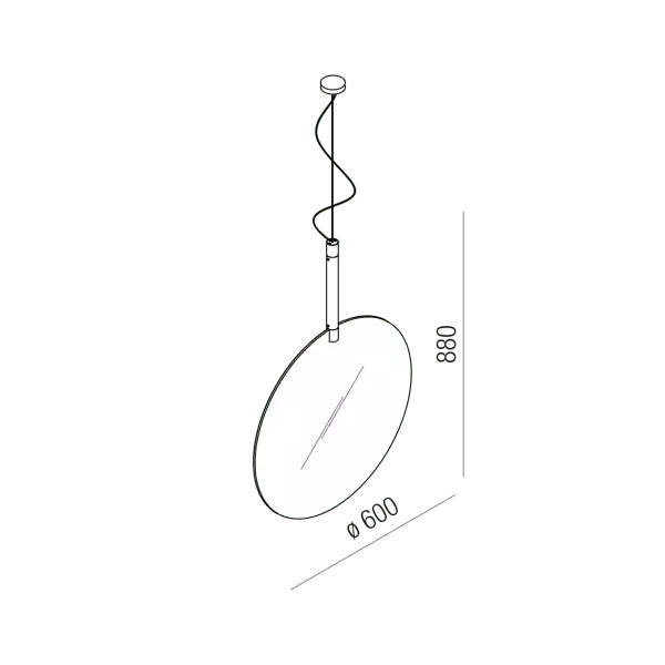 Mirror Agape Faro ASPEF60L