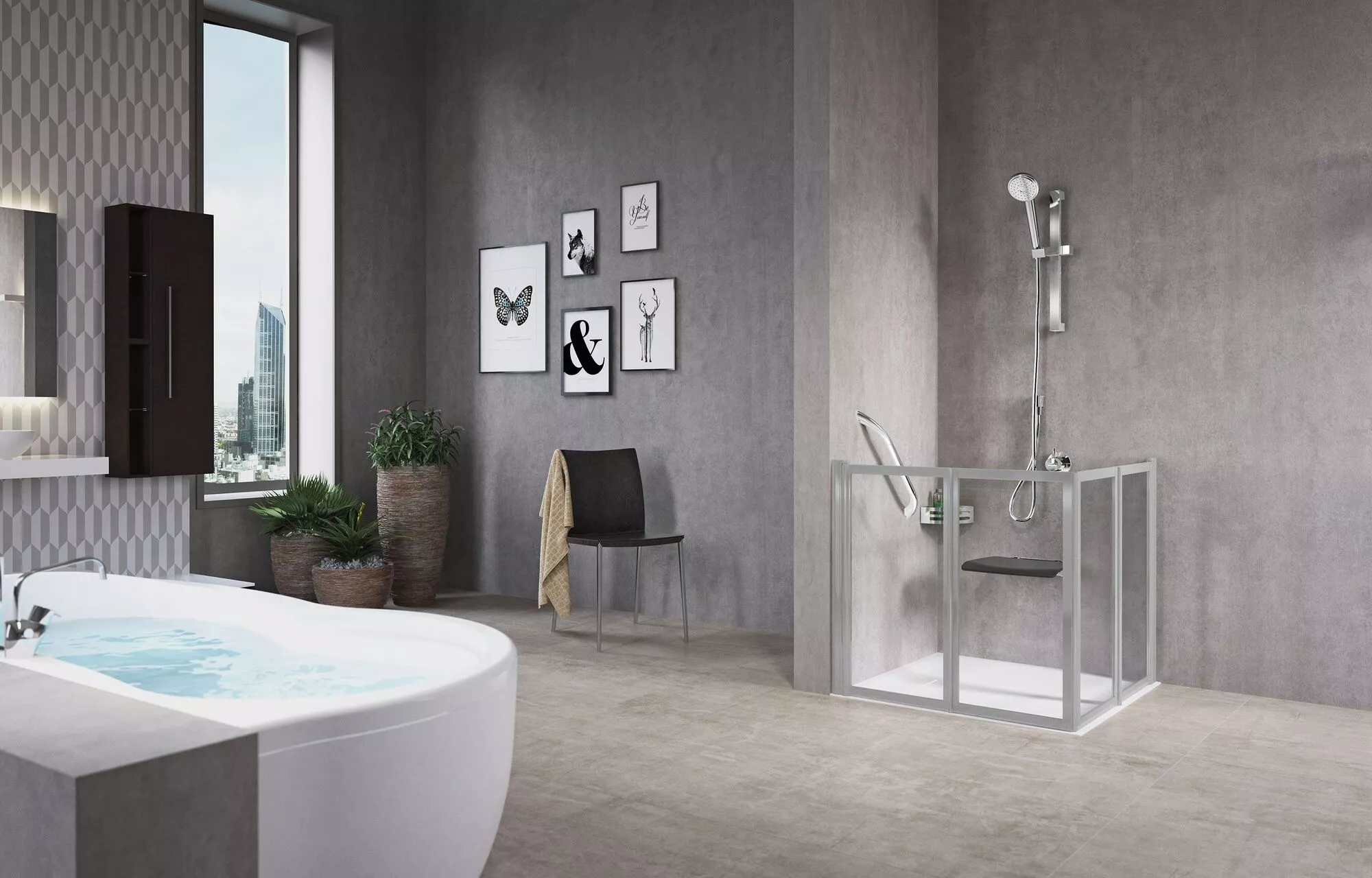 Shower enclosure Novellini FREE2ALOWVERSION