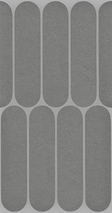 Italgraniti Nuances Antracite Mos.Ovale 19,5X37 NU03MOV