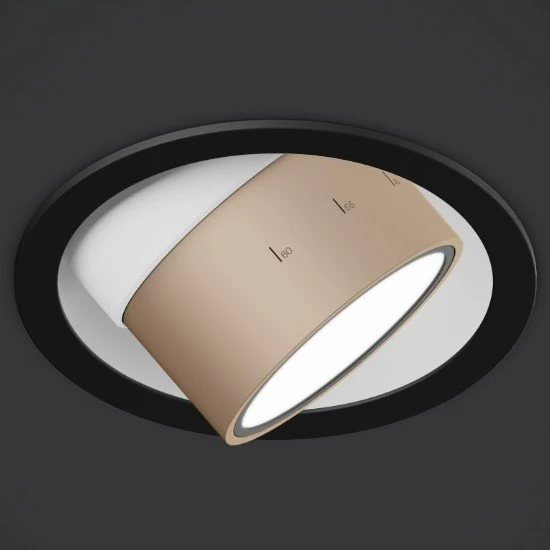 lui piano - Deckenlampe mattweißes Rohr