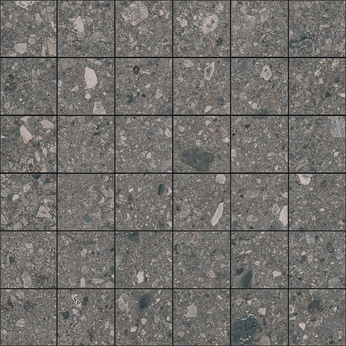 Marazzi Mystone Ceppo Di Gre Anthracite Mosaico M0NP