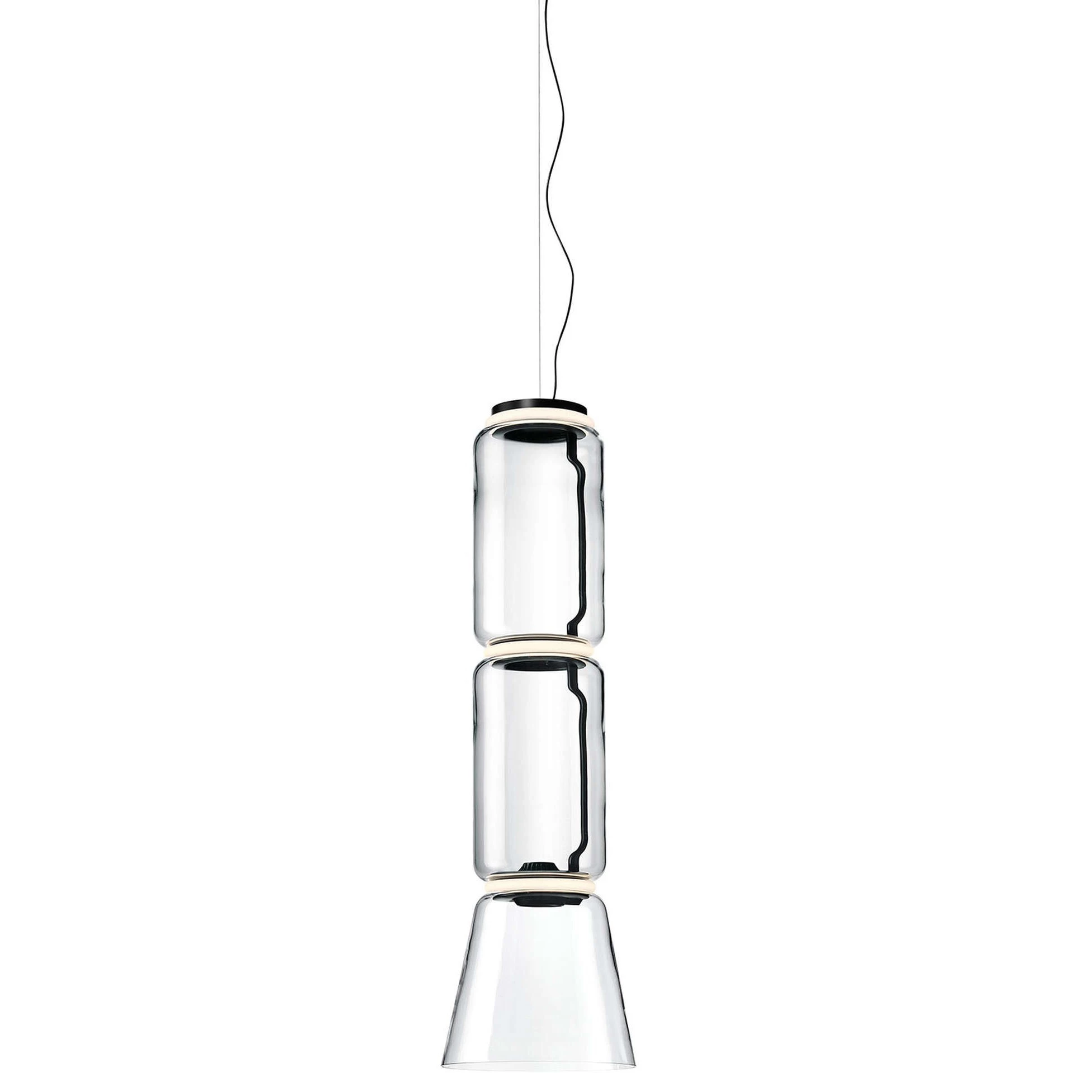 Suspension FLOS F0270000 Noctambule Suspension 2 Low Cylinder Cone