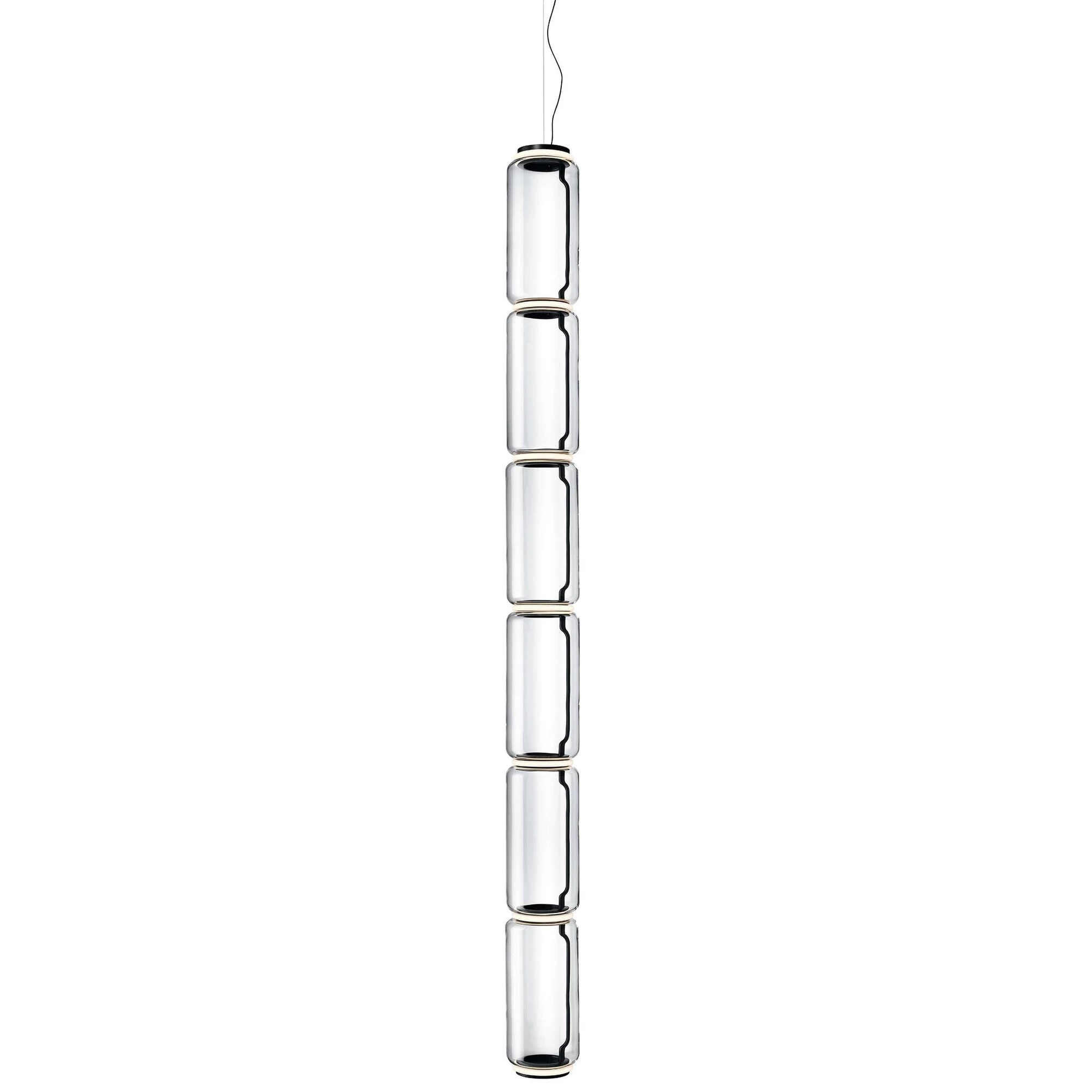 Lampada a sospensione FLOS F0282000 Noctambule Suspension 6 High Cylinder