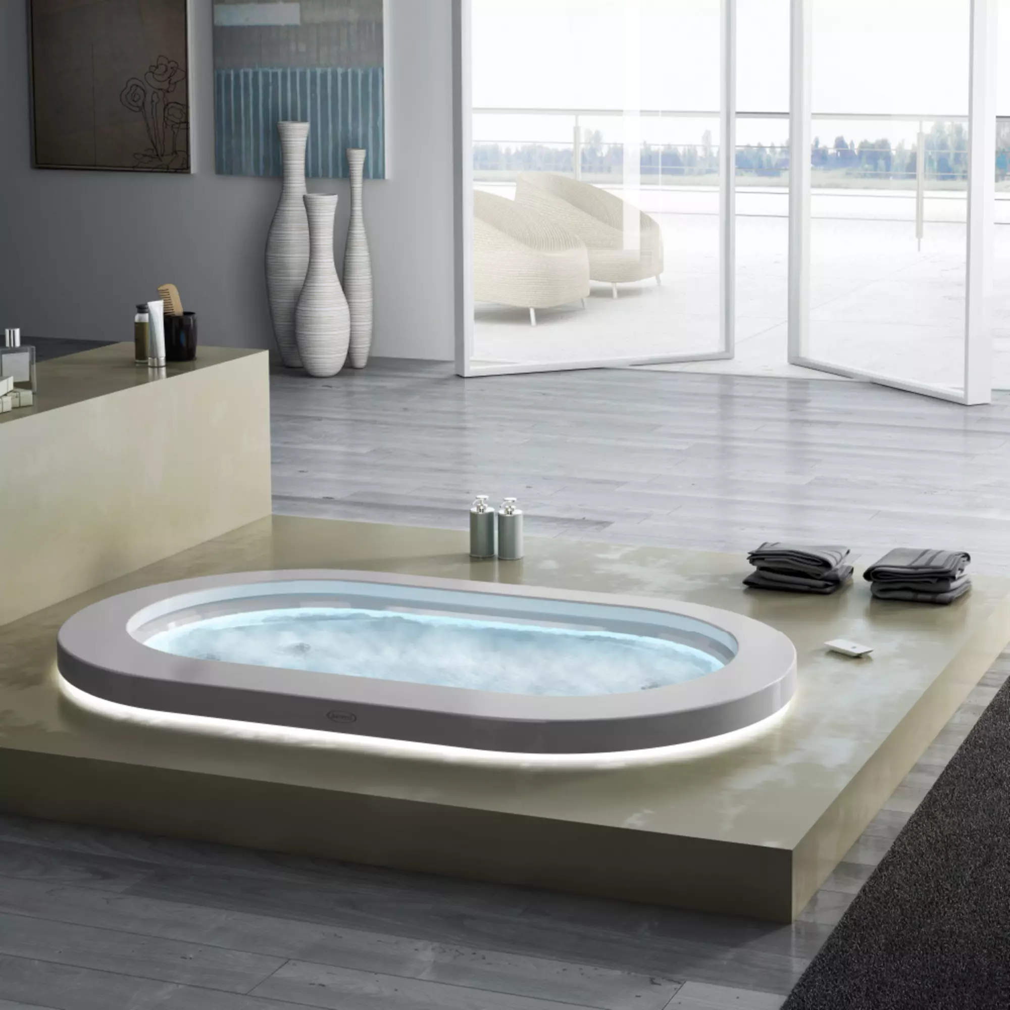 Bath Jacuzzi Opalia Corian