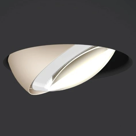 Più piano pure - Spotlight shiny white lens and matt black tube