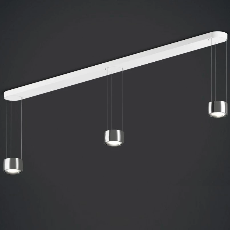 Sento sospeso tre - Lampa wisząca matt white body base