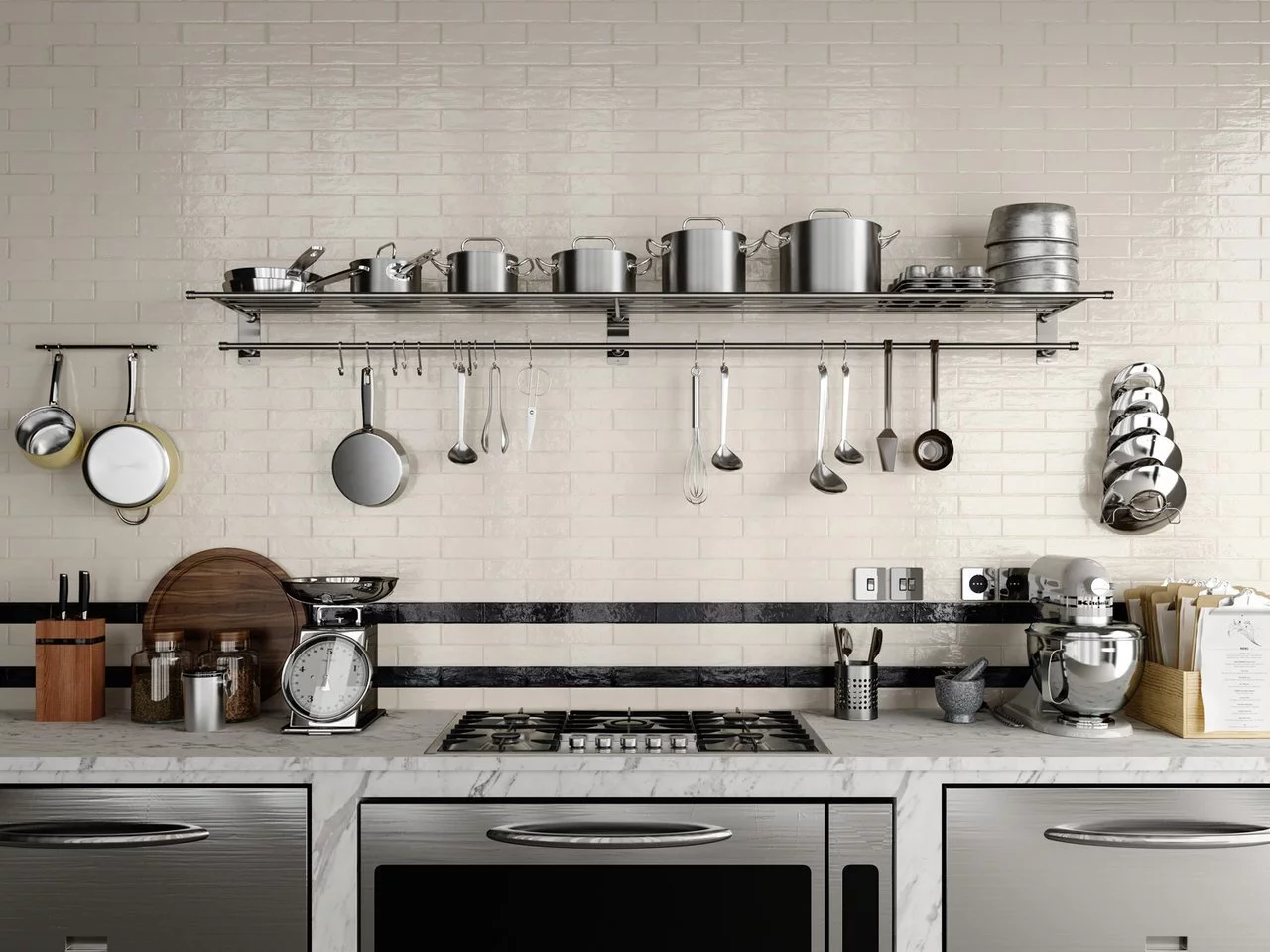 Sant'Agostino Tetris White Mat CSATETWM05